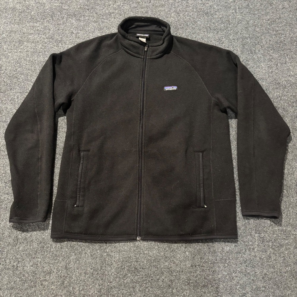 Patagonia Better Sweater Full Zip Fleece Jacket Mens Large Black 25527